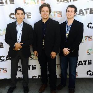 LR Bryan Tan Justin Suttles Stephen Barton attend the Cinema At the Edge Film Festival for Hominid World Premiere