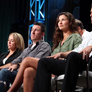 Justin Bullard, Jeff Zausch and Eva Rupert at event of Naked and Afraid (2013)