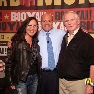 Joyce Chow, Jim Cramer and William Hoehne Jr. at The Cable Show 2010 party at Universal Studios,Universal City, CA