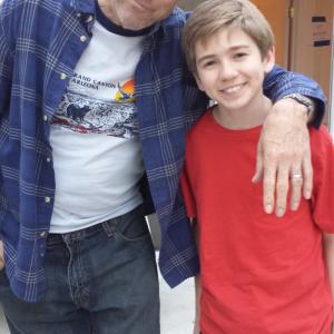 Hanging out with Kevin Nealon on the set of Ghost Dog2014