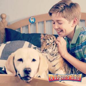 Promotion photo from A Tiger's Tail(2014) with Luna and Buster.