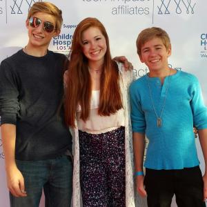 On the red carpet at the Teen Impact Affiliates2014 charity at the Los Angeles Sports Museum with Nicki Kelly and Jack Dean