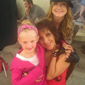 Working The Engles Sarah on set with Andrea Martin and Azura Skye