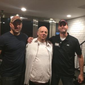 With Eddie Pepitone and Director Travis Long on the set of B-Roll