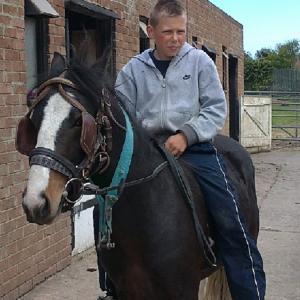 One man and his Horse Jonathan in training for his role is Selfish Giant Jonathan is a professional horse ridertrainer