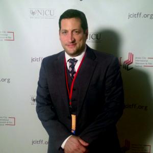 Frank Messina on the red carpet, 2014,