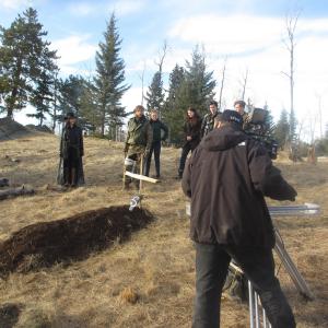 Shooting the end sequence at sunset CL Ranch west of Calgary Alberta April 14 2014