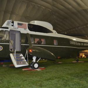 On the set of White House Down with our VH3 Marine One helicopter