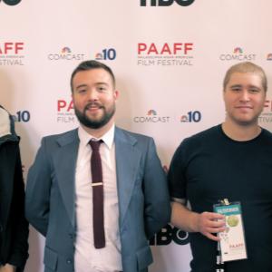 Tim Liu Rob Buscher Mike Kelly and Patrick Chen at the Philadelphia Asian American Film Festival 2014
