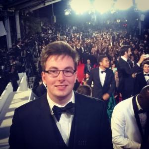 On the red carpet in Cannes.
