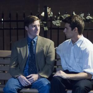Still of Cameron Hilts and Joseph John Coleman in The Unauthorized Melrose Place Story 2015