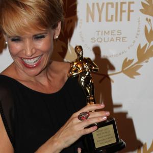 Accepting the 2011 New York City International Film Festival Award for Best TV Pilot!