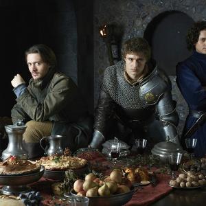 Still of Max Irons David Oakes and Aneurin Barnard in The White Queen 2013