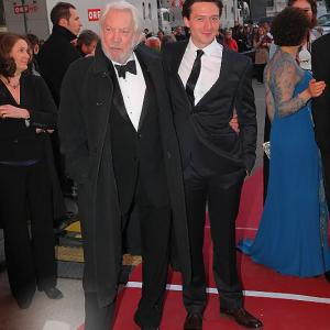 David Oakes and Donald Sutherland at the Romy Awards 2011