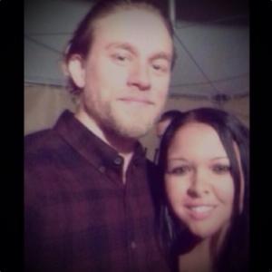 Stephanie McIntyre and Actor Charlie Hunnam at the 3rd Annual One Heart Source Hogs for Heart and FX Networks Sons of Anarchy Charity Event