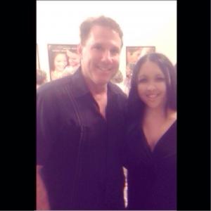 Author Nicholas Sparks and Actress Stephanie McIntyre at event