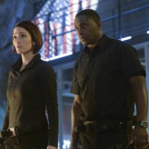 Still of David Harewood and Chyler Leigh in Supergirl (2015)