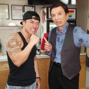 Myself and the iconic James Hong on set of Fools Gold