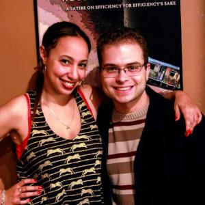 Rachelle Casseus and Barry Germansky at the Off-Off-Broadway premiere of Follow the Tracks We Forgot to Finish (2013).