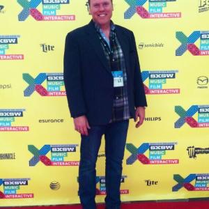 Carlton Caudle on the red carpet at the SxSW film festival Austin Texas premiere of results