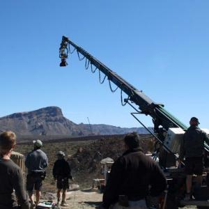 On Location  Aerial Photography  w the MB45 camera crane with telescopic boom arm 