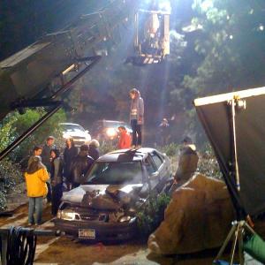 Mary Filming A Scene For Her Episode Of Ghost Whisperer