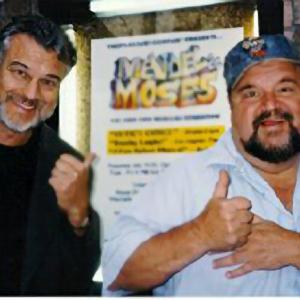 Richard Moll and Dom DeLuise on Opening Night of Mendel  Moses at The Canon Theatre 1997