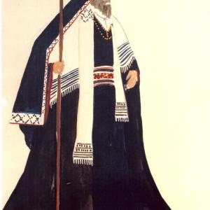 Broadway Costume Design Chief Pharisee by Randy Barcelo for Rabboni 1985