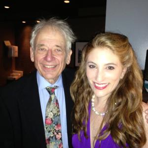 With Austin Pendleton (the original Motel in FIDDLER ON THE ROOF on Broadway), my fellow cast mate, at the after-party for 
