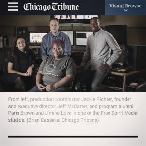 Jmme Love Jeff McCarter Jackie Gonzolez  Paris Twiggy Brown poses for the business section of the Chicago Tribune