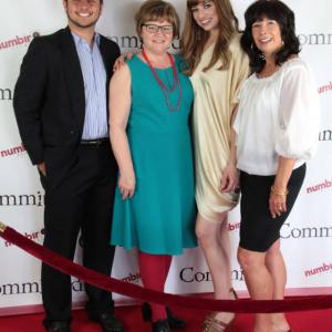 At the red carpet event for Committed with Kevin Pardo Llana Barron and Diedre LaMonte