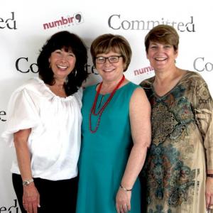 At the red carpet event for Committed with Diedre LaMonte and LizAnne Keigley