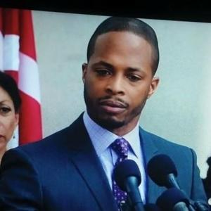 Monica Parks with Columbus Short and Kerry Washington, Scandal