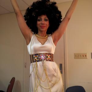Monica Parks as Titania backstage A Midsummers Night Dream