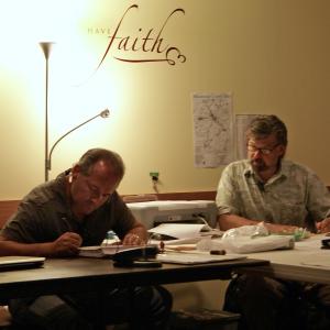 Line Producer, Frank Gardner & UPM, Stephen R. Campanella in the Sugarcreek production office on 