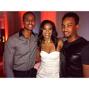 Michael S Chambers Gabrielle Union Bille Woodruff at the LA Being Mary Jane premiere