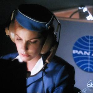 Tawny Sorensen as a language lab Stewardess in Pan Am.