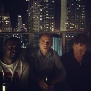 Shanks Rajendran with Chris Morris and Jesse Armstrong