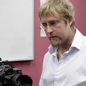 Paul Wolffram teaching film production at Victoria University of Wellington