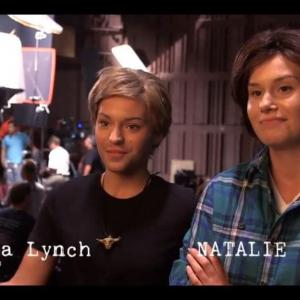 On-set interview with Natalie Sharp as SAM, and Alyssa Lynch as DEAN for Supernatural Ep.200 