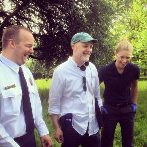 Having a laugh with the director and real life paramedic on set of UNTOLD STORIES OF THE ER