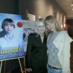 Fragile World Premiere at Laemmele 7 in Pasadena with Willow Hale Gladys supporting role of mother to lead role Rosalie Alexa Jansson