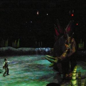 Performing live in WALKING WITH DINOSAURS in Mexico City in front of 11,000 spectators.