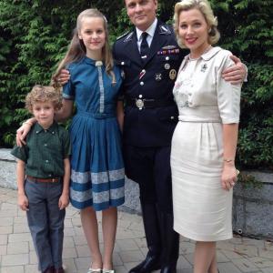 Carsten Norgaard Stefanie von Pfetten Jara Zeimer and Luke Roessler in The Man in the High Castle 2015