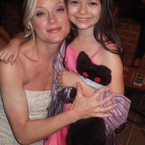 Nikki Hahn and Teri Polo on set of We Have Your Husband for Lifetime 2011