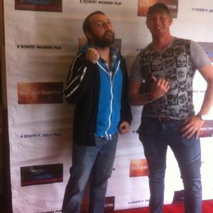 Joseph Kelly and WWE Colin Delaney at the Upstate NY Horror Film Festival Fall 2015