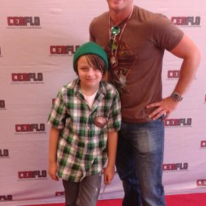 Haggling ~ 2nd screening at the Central Florida Film Festival ~ Jeremy with film's director, Blake Ryan McGinnis