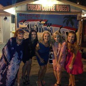 on the Key West set with the girls! wrap photo tv pilot