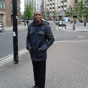 David Olawale Ayinde going for filming for Avengers 2 filming in London UK