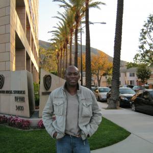 David Olawale Ayinde Actor Outside Warner Brother Studios in Los Angeles California